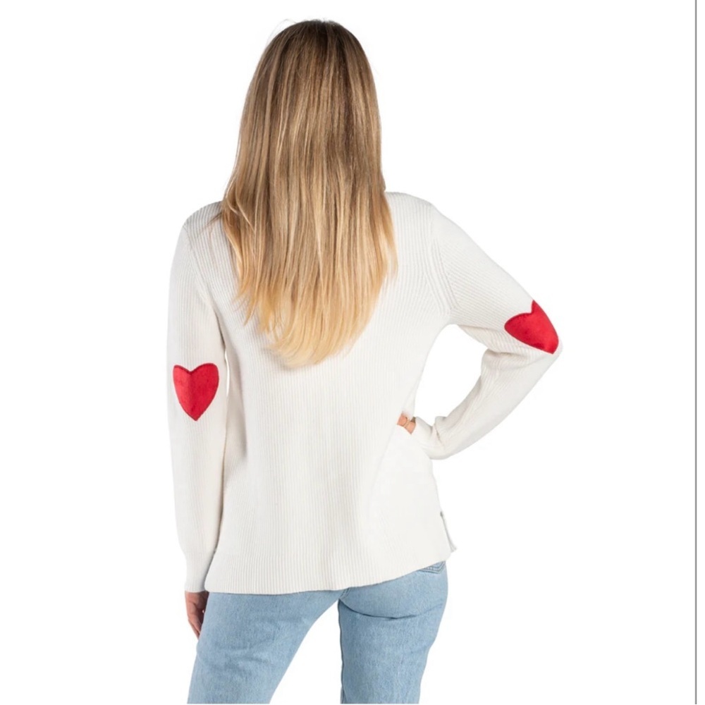 EUC Linda Anderson Hidden Hearts Mock Neck
Sweater Size Medium